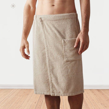 Men's Towel Wrap | 100% Egyptian Cotton